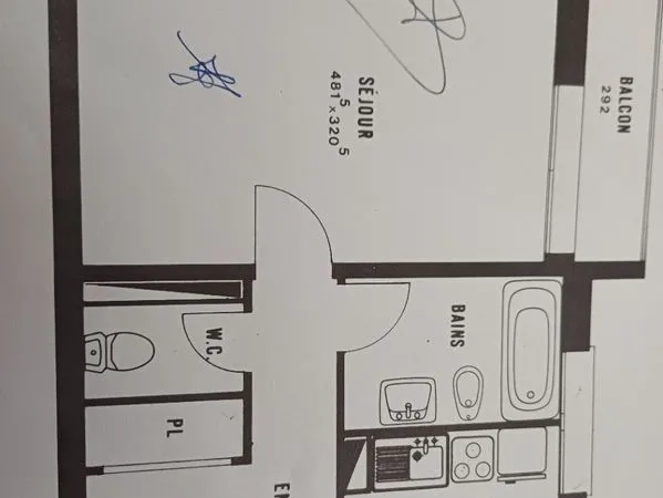 Location appartement T1 bis