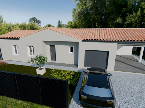 Terrain + maison 86 m²