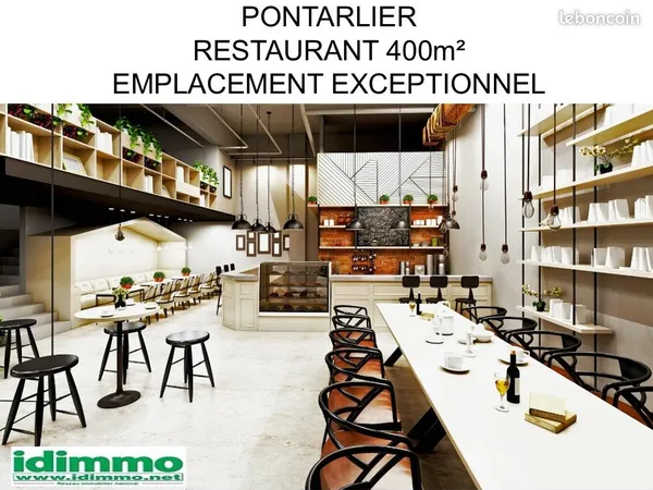 Local restaurant, brasserie 400 m²