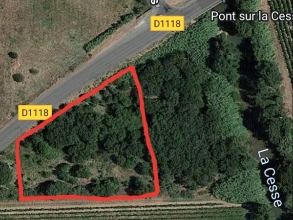 Terrain agricole de 3036 m2 proche de Sallèles-d'Aude