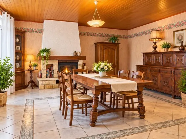 MAISON D ENVIRON 95M2; 1 ETAGE ET GRENIER. COUR. ET DEPENDANCE.
