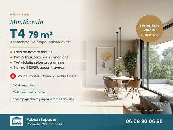 Appartement 4 pièces 79 m²