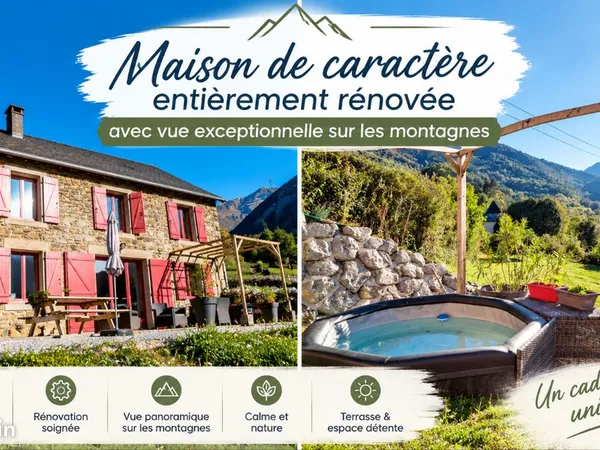 Maison de caractère rénovée avec vue exceptionnelle