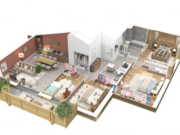 Appartement 5 pièces 108 m²