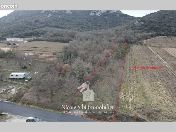 Terrain 2086 m² Lansac