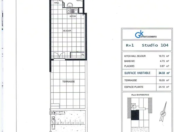 Location studio étudiant quartier Nice port