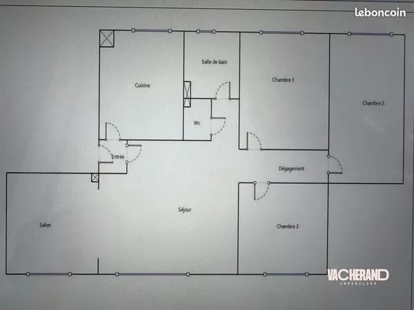 Appartement 4 pièces 70 m²