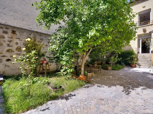 Butte aux cailles, Maison en copropriété de sol de 240m² avec jardin privatif
