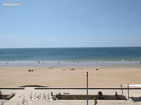 Pornichet - T2 meublé 52 m² face mer - balcon - plein sud - 3ème étage