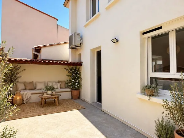 Maison rénovée, 3 chambres, terrasse