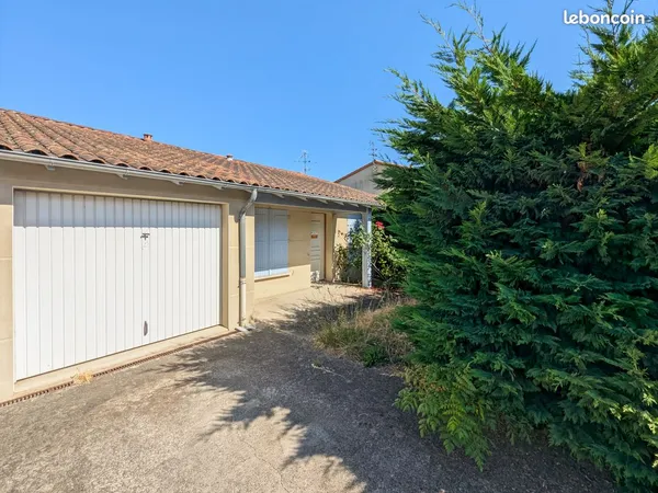 Maison T3 plain-pied 65m2 avec jardin - DPE C - Avec frais de notaire réduits