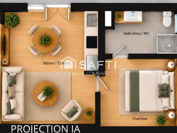 Appartement à rénover de 34 m² (1er étage) au coeur de Gaillac