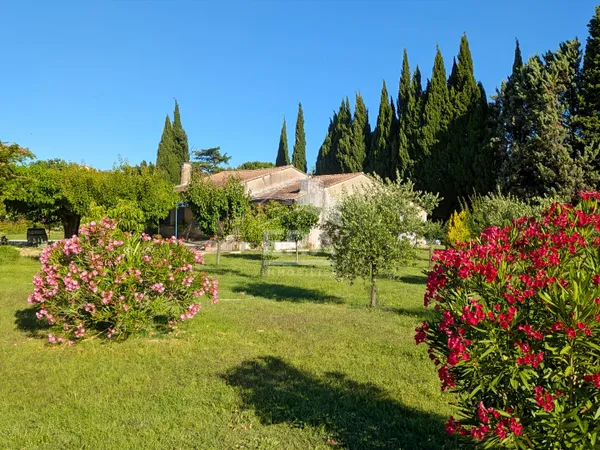 MAILLANE au pied des Alpilles, propriété de plain-pied sur près de 1,5 ha