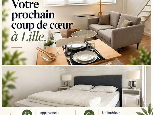 Studio dans quartier recherché de Lille