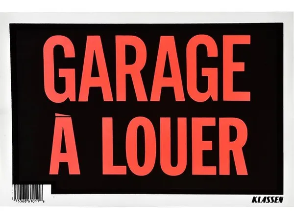 Emplacement dans garage
