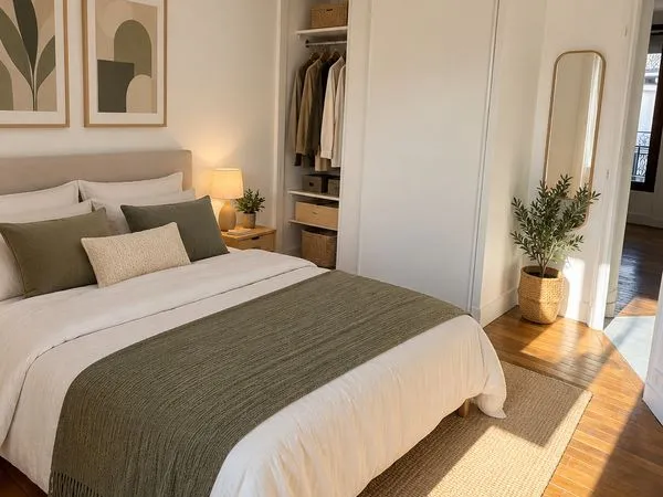 Levallois - Très beau 2 pièces meublé - entièrement rénové - 4e avec ascenseur - chambre au calme su