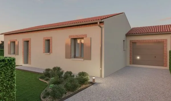 Belle villa de plain pied de 96 m² avec garag...