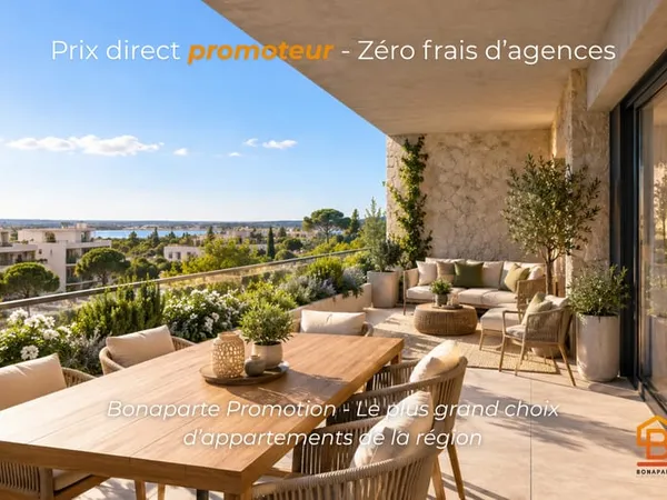 LATTES - LES HAUTS DE LATTES - SUPERBE T3 NEUF AVEC GRANDE TERRASSE