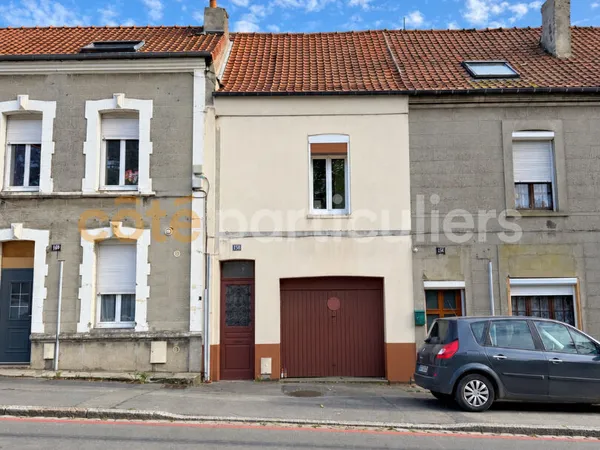 ST-POL-SUR-TERNOISE : MAISON 54m2 1 CHAMBRE GARAGE ET JARDIN