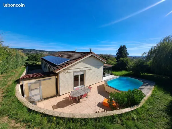 🏡 Maison ossature bois - 115 m² - 4 chambres - Terrain 1 000 m² - Piscine