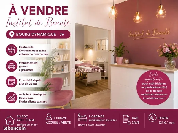 Institut de beauté 45 m² dieppe