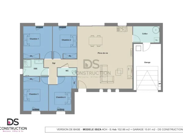 Maison neuve 6 pièces 100 m²