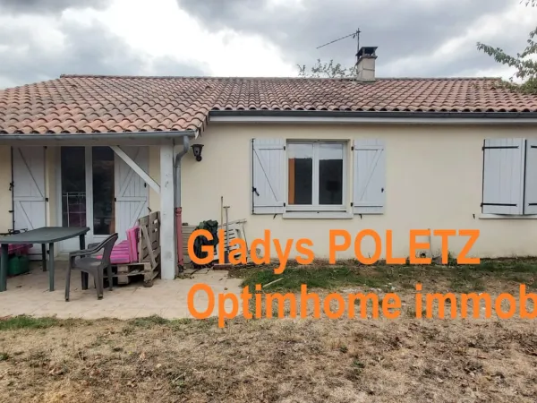 MAISON PLAIN-PIED 3 CHAMBRES + GARAGE