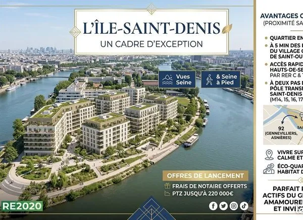 Appartement - 5 pièces - RIVE SEINE