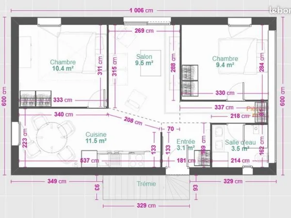 1200 appartements