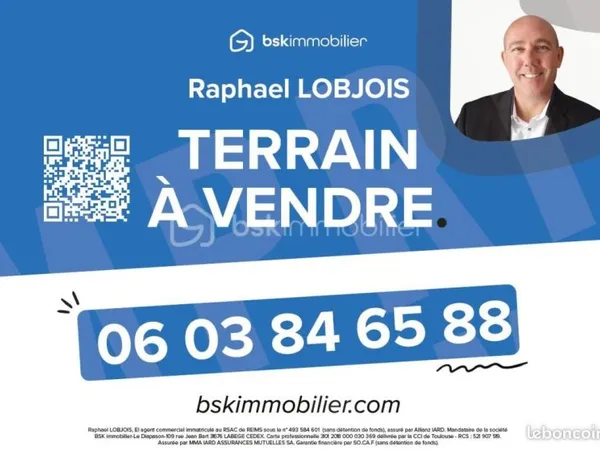 Terrain 453 m² Pouillon