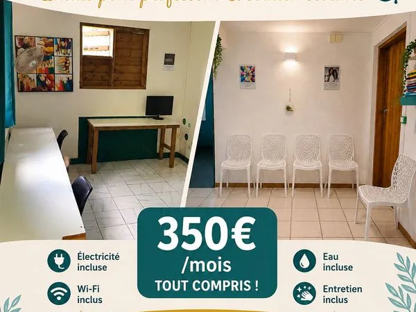 Location salle aménagée pour prof de soutien scolaire