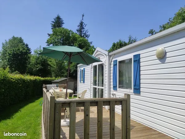 Mobil home sur parcelle privative prl avec piscine