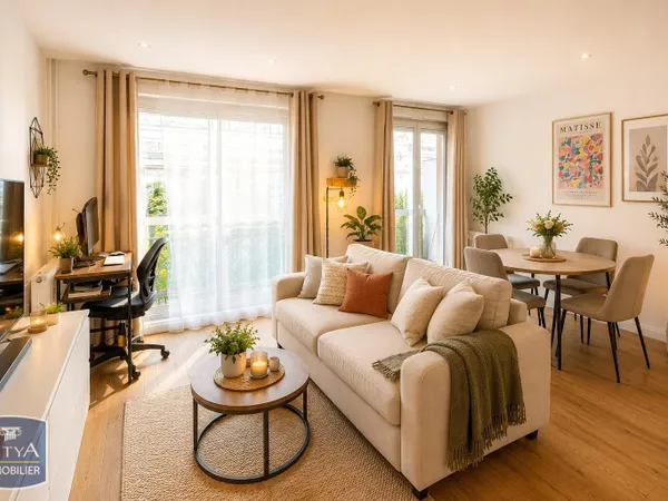 Studio 2 pièces 32 m²