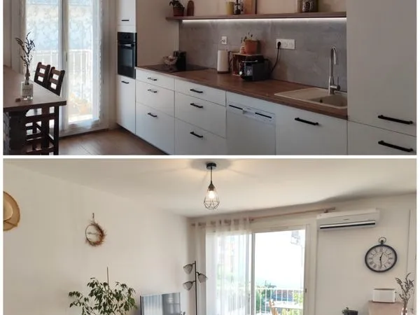 T3 meublé 70m² - 2 balcons, vue dégagée - Chartreux, à 2 pas du métro