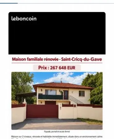 À vendre maison