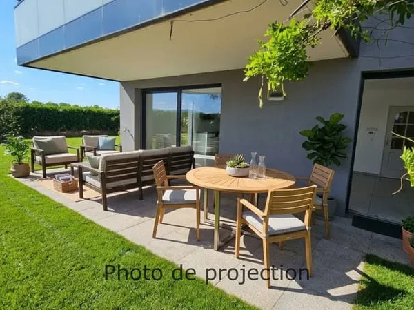 Appartement 4P rez de jardin avec garage et parking