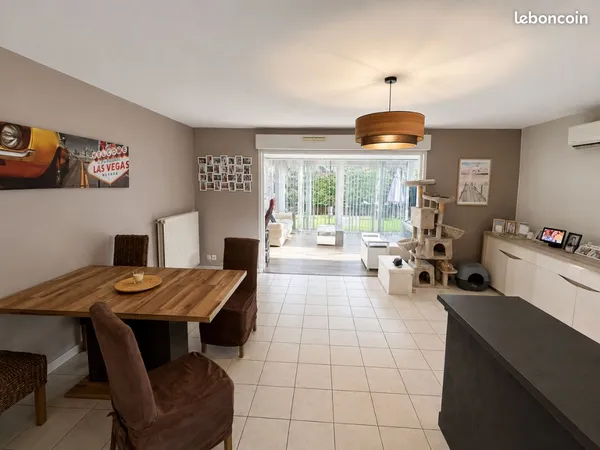 Appartement T4 98m2 + Jardin 120 m2 + Garage