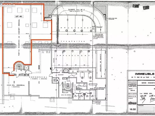 Local commercial 198 m² Paris 16ème