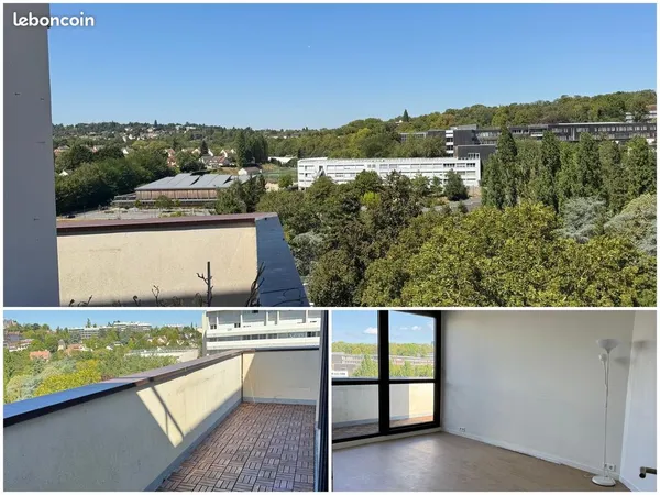T3 74m² - Grande terrasse, vue dégagée - Lycée International à 3min