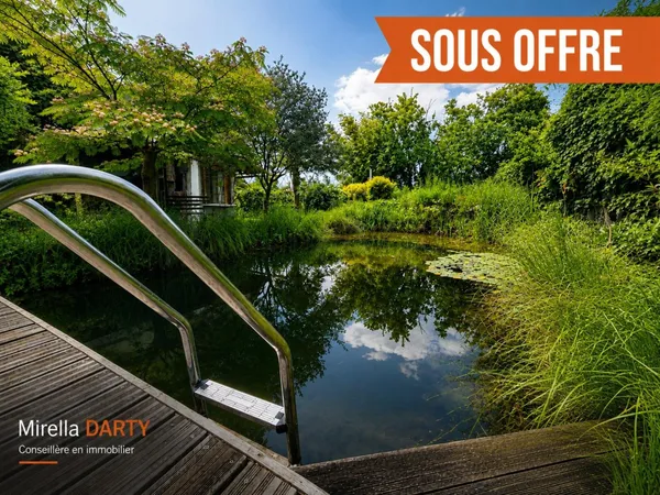 Maison d'artiste avec piscine naturelle, sauna et dépendance - 12 ares - Algolsheim