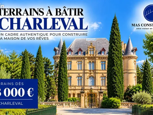 Terrain 372 m² Charleval