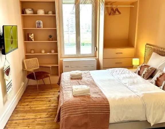 Reims - secteur boulingrin / roosevelt - superbe t3 meublé - 2 chambres