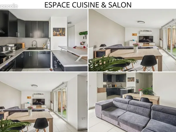 Vente Particulier : Appartement T4 79m² Rez-de-Jardin - Terrasse - Parking