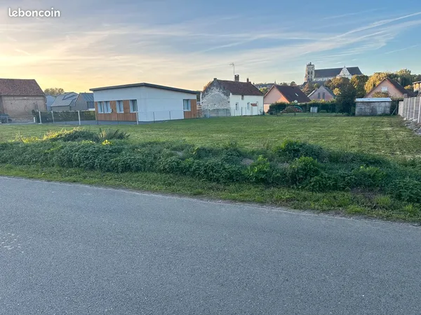 SAINT RIQUIER centre : terrain à bâtir 900m² - CU ok