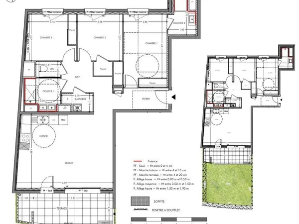 Appartement 4 pièces 89 m²