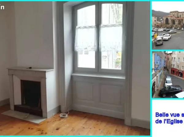 😍Très Bel F2🌞 62m², au 2em étg, place de l'Eglise, nombreux parkings, vue panoramique🌷 campagne côté