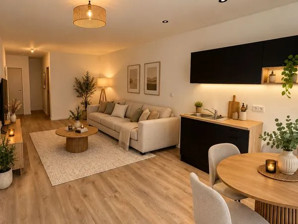 Location appartement T3 rénové - confort, calme et modernité