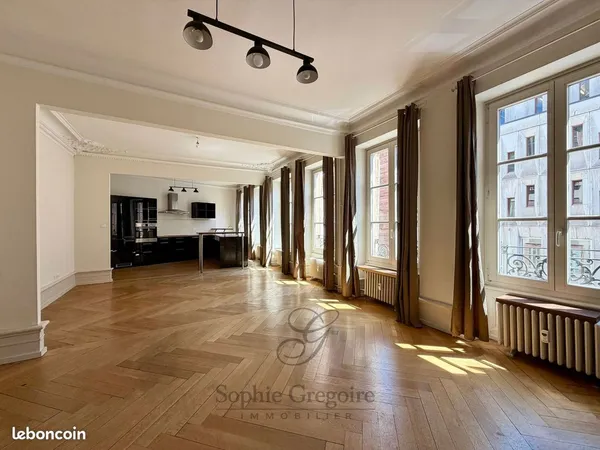 Très grand F3 - CENTRE VILLE - 78m² - Cuisine et salle d'eau équipées - Très LUMINEUX - Cave