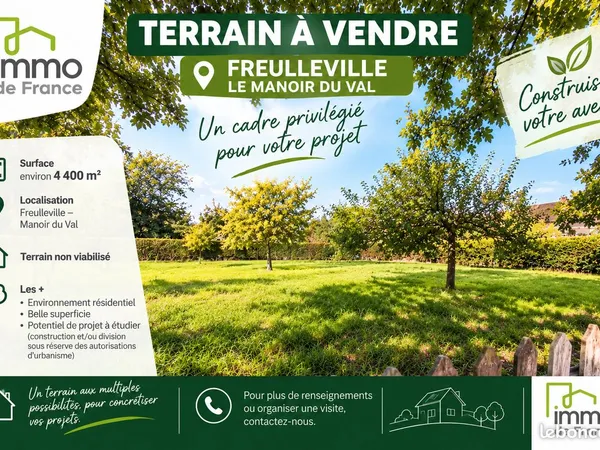 Terrain 4400 m² FREULLEVILLE