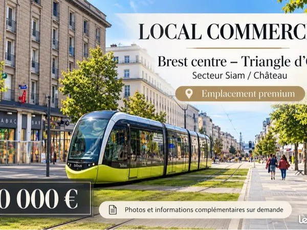 Local commercial - Triangle d'Or Brest - Emplacement premium